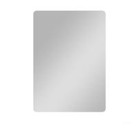 Miroir de casier magnétique rectangulaire 12,7 x 17,8 cm sans cadre pour armoire de salle de bain, réfrigérateur, verre et polystyrène coins arrondis