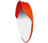 Miroir de Circulation, Miroir Convexe de sécurité, Grand Angle de 160 degrés, Miroir de sécurité extérieur, Miroir Convexe Rond en Acrylique Orange pour allée, Angle Mort, Route (Couleur : 8