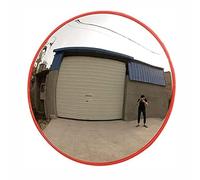 Miroir de Circulation, Miroir Convexe, Miroir de sécurité Convexe pour Entreprise, Garage, Bureau. Miroir de sécurité de Secours intérieur/extérieur avec Vue dégagée (80 cm).