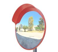Miroir de circulation, miroir de sécurité routière convexe - Miroir aveugle grand angle incassable à 160 degrés avec support mural pour garage de rue, 45 cm