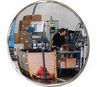SPL Miroir de contrôle/sécurité D.800 mm paroi arrière noire avec fixation 15 m SPL Quantité:1