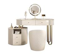 Miroir De Courtoisie Avec Lumières Et Ensemble De Ardoise Comptoir Coiffeuse Armoire De Rangement Coiffeuse Chambre Simple Coiffeuse Écran Tactile Miroir Lumineux Miroir De Maquillage Vanité Pour Adol