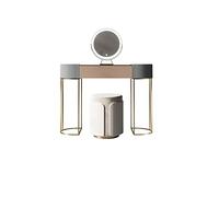 Miroir De Courtoisie Avec Lumières Et Ensemble De Coiffeuse lumière meuble de rangement de luxe coiffeuse table de maquillage et chaise ensemble tout-en-un tabouret de maquillage miroir HD coiffeuse d