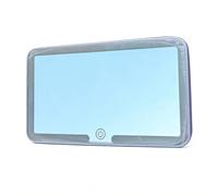 Miroir de courtoisie avec pare-soleil de voiture, 3 modes d'éclairage, miroir de courtoisie de voiture en verre pour filles et femmes