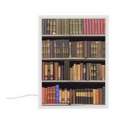 Miroir de courtoisie portable éclairé pour bibliothèque - Éclairage 3 couleurs à intensité variable - Miroir de maquillage lumineux à DEL - Miroirs de maquillage pour coiffeuse de bureau