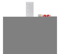 Miroir de croissance pour, règle à suspendre au mur, 119,4 cm, miroir décoratif et esthétique charmante, décoration pour chambre d'enfant, salle de jeux, chambre à coucher, appartements ou