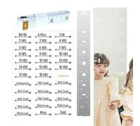 Miroir de croissance pour - Règle murale - Miroir de mesure de la hauteur - Miroirs pliables pour garçons et filles