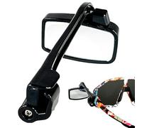 Miroir de cyclisme pour lunettes : support de lunettes, rétroviseur réglable | Miroir de sécurité pour vélo multiple, mini vue arrière pour lunettes de soleil, accessoires pour V