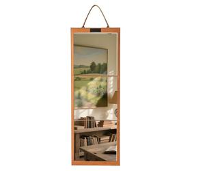 Miroir de danse portable 3 volets pleine longueur de avec poignée | 42.5in / 108 cm de longueur, verre résistant aux chocs et boîtier de protection en feutre, design pliable à trois volets avec