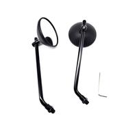 Miroir de fin Rétroviseur Moto M8 M10, Rétroviseur Latéral Rond Réglable Universel Pour CM250/500 Pour Vespa Pour GTS 125 300(Noir)