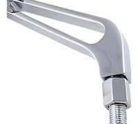 Miroir de guidon str8 droit chromé cnc Style m10