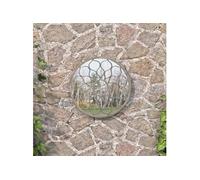 Miroir de Jardin Noir 40x3 cm Fer Rond Utilisation Extérieure Décoratif vidaXL