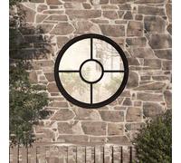 Miroir de Jardin Sable 60x4cm Fer Rond Utilisation Extérieure Décoratif vidaXL