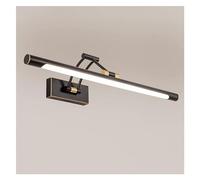 Miroir de Lampe Murale Lumière Simple Pliable Noir Pliable Miroir LED Miroir Avant Nordic Nordic Salle Brachette étanche Vanity Mirror Cabinet Lampe de décoration Murale (Couleur: Lumière Chaude,