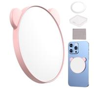 Miroir de magnétique pour Selfie - Maîtrisez Le Contenu de la caméra arrière, Verre Convexe Grand Angle de 2,2 Pouces pour vlogging et Streaming, Anneau à cliquet Universel + Miroir de