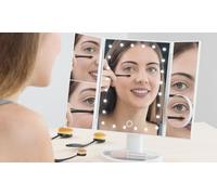 Miroir de maquillage avec rangement - LED