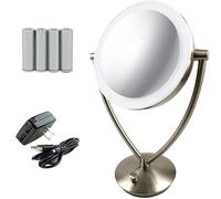 Miroir de maquillage clair LED Oetente 7,5 pouces Tableau suprieur 1x 5x Magrand de grandeur Dimmable Cercle rglable illumin 360 degrs