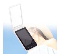 Miroir De Maquillage De Voyage Avec CaméRa Pour Test De Protection Solaire, éCran Hd 4 Pouces, Miroir De Maquillage Avec DéTection De La Protection Solaire Et Carte De Test Uv,White