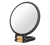 Miroir De Maquillage De Voyage, Miroir Ďe Courtoisie Compact Pliable À Grossissement 50X Éclairé, Ḿiroir Grossissant Double Face Avec Support Réglable, M̀iroir Cosmétique Portable Pour Femmes Filles V