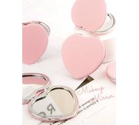 Miroir De Maquillage Double Face,1 Pièce,Rouge,Rose,Bleu,Ingent,Style Simple,Grunge,Design,Métal,Bureau,Pratique Et Question.Ae-0121-Pk.