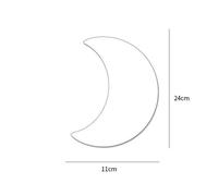 Miroir De Maquillage En Bois Irrégulier,Organisateur De Bureau,Miroir De Dortoir,Outil Cosmétique Portable,Accessoire De Photographie,Brosse À Cheveux.Lentille De Lune (Épaisseur 3Mm).