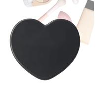Miroir de maquillage en forme de cœur - Mini coiffeuse, outil de poche pour adolescents, lentille en aluminium avec taille portable, accessoires de toilettage, compagnon de poche pour les coupes de