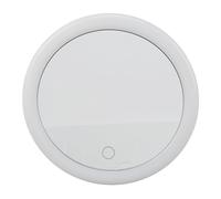 Miroir de maquillage grossissant 10x - Luminosité réglable - LED - Triple ventouse - Miroir de voyage pour salle de bain - Verre ABS