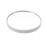 Miroir de Maquillage Grossissant 50x à Ventouses Mural Rond Blanc | Verre HD et Structure ABS, Format Compact Portable, pour Observer Pores et Sourcils à Domicile ou Dortoir