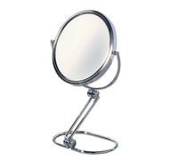 Miroir De Maquillage Grossissant En Métal Chromé