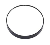 Miroir de maquillage grossissant x10 avec deux ventouses - Miroir rond - Grand miroir grossissant dix fois - Noir