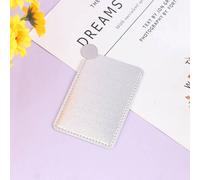 Miroir De Maquillage Incassable En Acier Inoxydable,Style Carte Portable,Mini Poche Incassable,Couverture En Cuir Pu,1 Pièce.Type 5