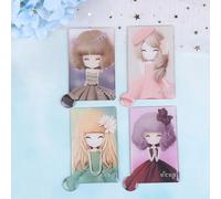 Miroir De Maquillage Incassable En Cuir Pu, Style Carte Incassable Portable, Miroir De Poche Cosmétique, Couverture En Cuir Pu, En Acier Inoxydable, À La Mode