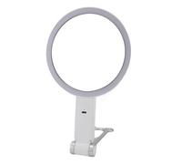 Miroir de Maquillage LED Grossissant 30x avec Poignée Pliable, 3 Températures de Couleur, Rechargeables par USB, Miroir Mural de Table de Voyage pour le Maquillage