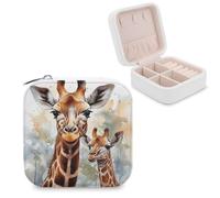 Miroir de maquillage, miroir de maquillage imprimé cerf, girafe, aquarelle, miroir de maquillage portable, miroir de maquillage durable, miroir de maquillage de bureau, Aquarelle Cerf Girafe, Taille