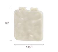 Miroir De Maquillage Plaqué Pliable,Mini Vanité De Maquillage Carrée,Miroirs À Main Portables,Miroir De Poche Compact Double Face.White