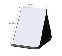 Miroir De Maquillage Pliant De Haute Qualité,Portable,De Bureau,Simple Face,Créatif,Pour Femmes,Document Solide,Debout - Type Black-L
