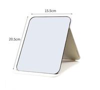Miroir De Maquillage Pliant De Haute Qualité,Portable,De Bureau,Simple Face,Créatif,Pour Femmes,Document Solide,Debout - Type White-M