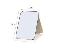 Miroir De Maquillage Pliant De Haute Qualité,Portable,De Bureau,Simple Face,Créatif,Pour Femmes,Document Solide,Debout - Type White-S