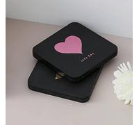 Miroir De Maquillage Pliant Portable,Couverture Rabattable Double Face,Petit Miroir Carré Élargi,Cadeau Pour Étudiants.Love.