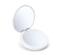 Miroir de Maquillage Portable à LED, Blanc Rond