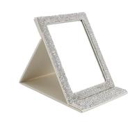 Miroir de Maquillage Portable en, Miroir de vanité Pliable Blanc, Miroir Innovant Haute Définition pour Une Utilisation Quotidienne, avec Une Belle Apparence, praticité pour