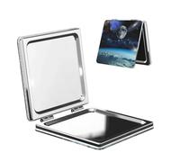 Miroir de maquillage portable pour femme, miroir grossissant compact pour filles, planète spatiale, miroirs de poche légers double face pour voyage, maison, bureau, petits miroirs de maquillage