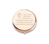 Miroir de maquillage Queen E avec citation inspirante Reine d'Angleterre Cadeau commémoratif pour la reine (miroir de maquillage Queen E)