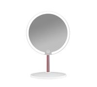 Miroir De Maquillage Rechargeable Par Usb,Portable,3 Documents,Lumière Led,Miles De Bureau,2 En 1,Nouveau.White-001.