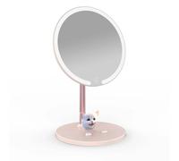 Miroir De Maquillage Rechargeable Par Usb,Portable,3 Documents,Lumière Led,Miles De Bureau,2 En 1,Nouveau.Pink-Cat.