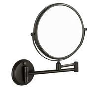 Miroir de Maquillage rétro européen Noir de 20 cm, grossissement 3 Fois.