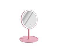 Miroir de Maquillage Rond à LED sur Pied avec Commande Frontale Avizar Rose Rose