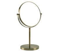 Miroir de Maquillage Rotatif de Table en Bronze brossé, Miroir cosmétique à grossissement 1X/3X sur 2 côtés, Miroir de Rasage HD sur Pied, Miroir de courtoisie Anti-Empreintes digitales,A,8Inch