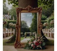 Miroir De Mariage Personnalisé À Faire Soi-même Autocollant En Vinyle Avec Les Noms Des Mariés For La Décoration Murale De La Réception