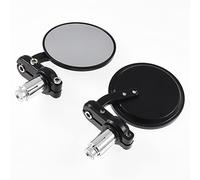 miroir de moto 2 Pièces Universel Moto Rétroviseur Rénovation Rétro Pliant Scooter Vue Latérale Noir 22mm Guidon